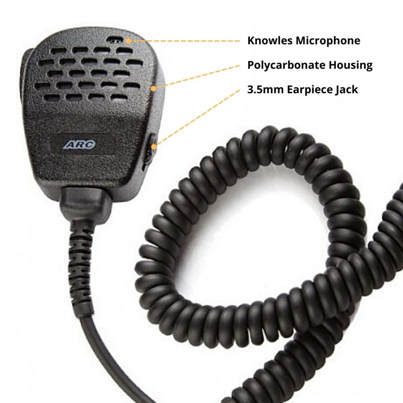 arc s11036 heavy duty police remote speaker mic for harris xg100p xl150p xl185 xl200p radios 847626