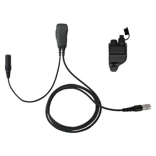 N-ear 1-Wire Surveillance PTT Mic, Quick Disconnect - Sheepdog Microphones