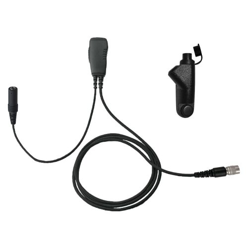 N-ear 1-Wire Surveillance PTT Mic, Quick Disconnect - Sheepdog Microphones