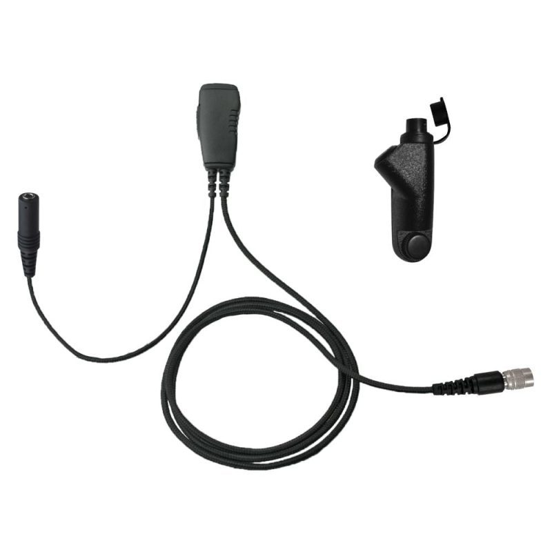 N-ear 1-Wire Surveillance PTT Mic, Quick Disconnect - Sheepdog Microphones