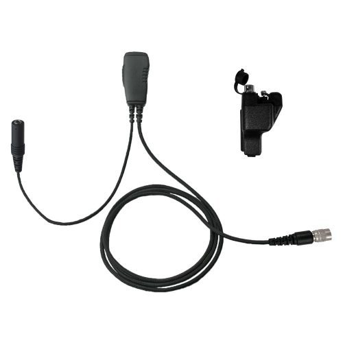 N-ear 1-Wire Surveillance PTT Mic, Quick Disconnect - Sheepdog Microphones