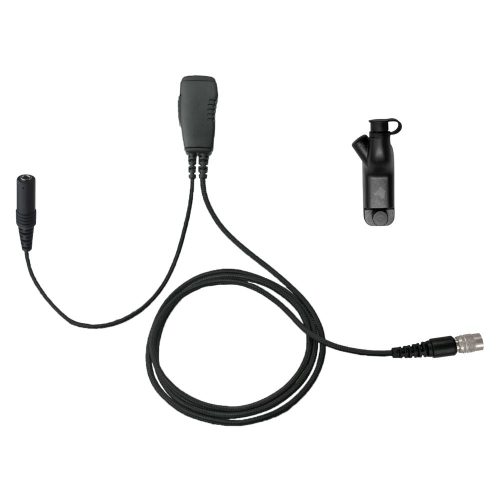 N-ear 1-Wire Surveillance PTT Mic, Quick Disconnect - Sheepdog Microphones