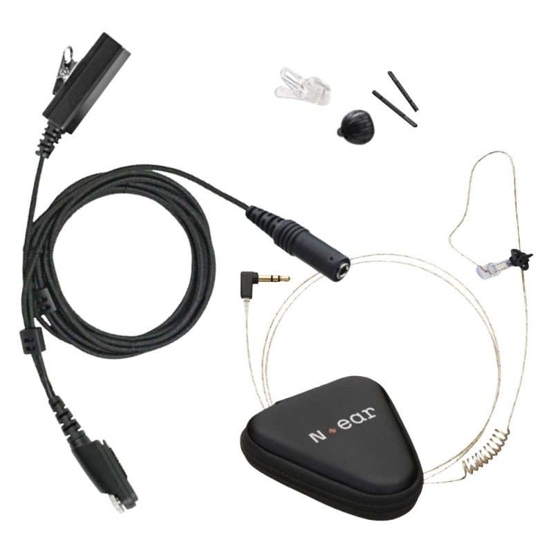 n ear 360 flexo covert police 2 wire surveillance earpiece harris hr3 728885