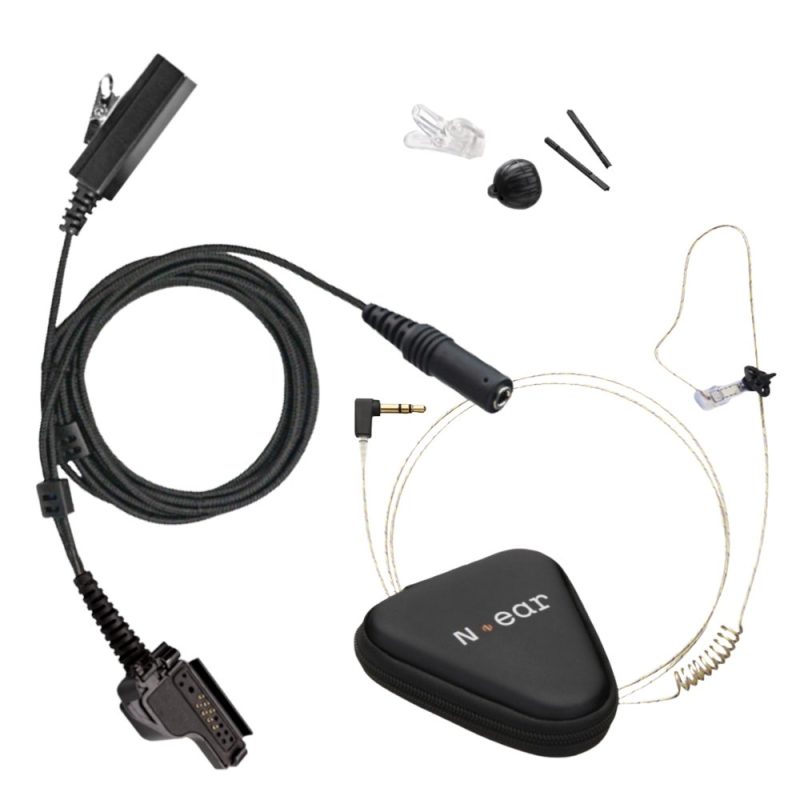 n ear 360 flexo covert police 2 wire surveillance earpiece motorola xts series 164266