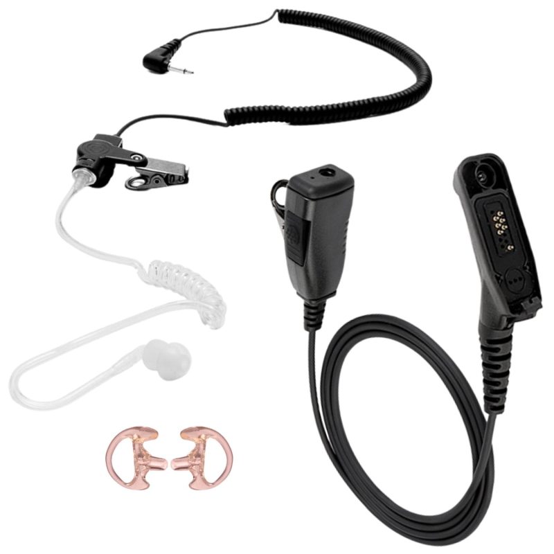 sheepdog 1 wire surveillance ptt mic with 35mm listen only earpiece motorola apx 153781