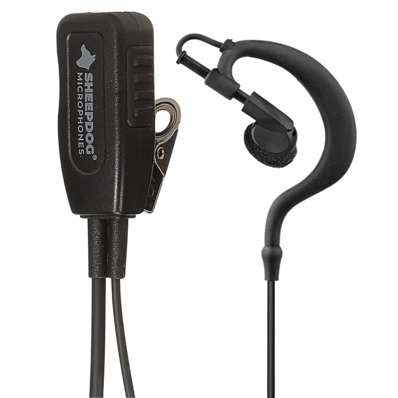 sheepdog alpha quick disconnect earhook earpiece motorola apx 441843