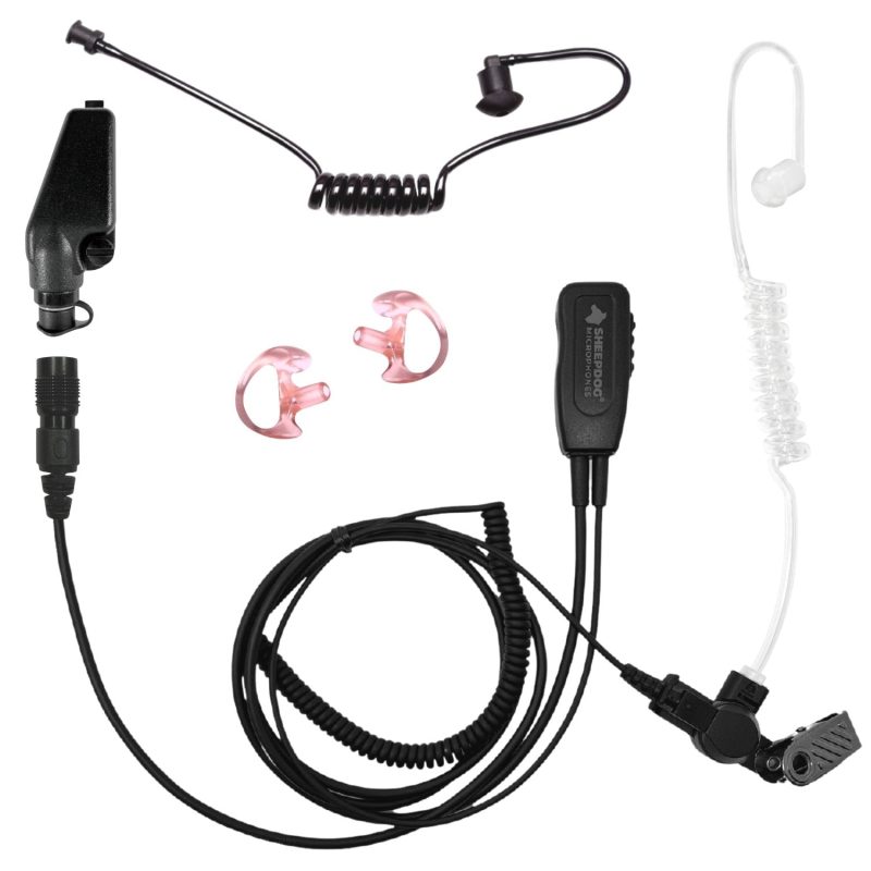 sheepdog alpha quick disconnect police microphone earpiece kenwood nx and tk series 723992