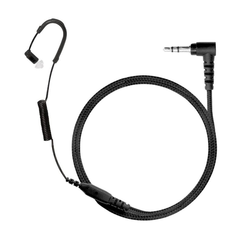 sheepdog hdlo tactical earpiece braided cable tubeless black 697722