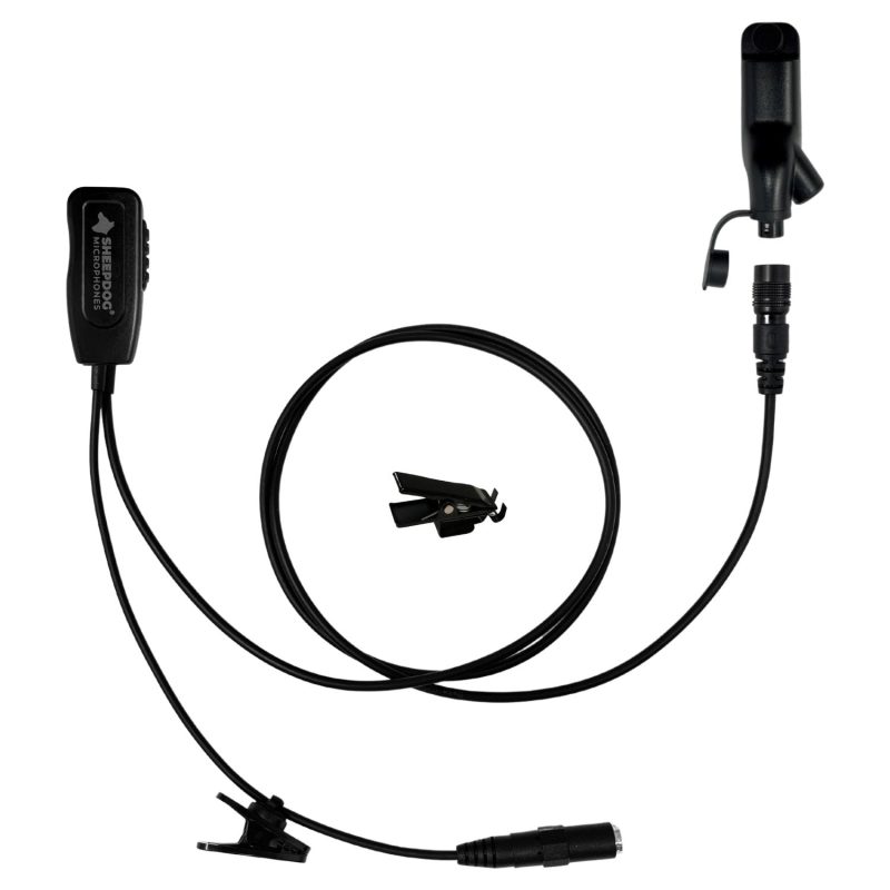 sheepdog qd 1 wire lapel ptt kit motorola apx 35mm port 790668