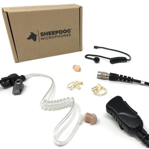 sheepdog quick disconnect lapel mic earpiece for harris macom jaguar 700p p5100 p7100 p7200 series 187010