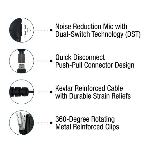 sheepdog quick disconnect lapel mic earpiece for harris macom jaguar 700p p5100 p7100 p7200 series 426238