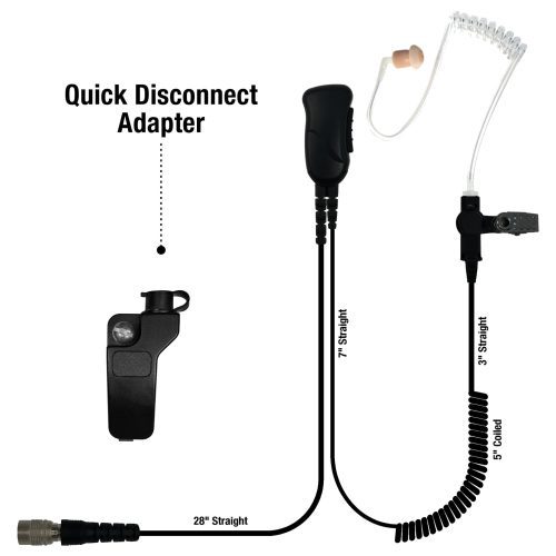 sheepdog quick disconnect lapel mic earpiece for kenwood nx and tk series 655061