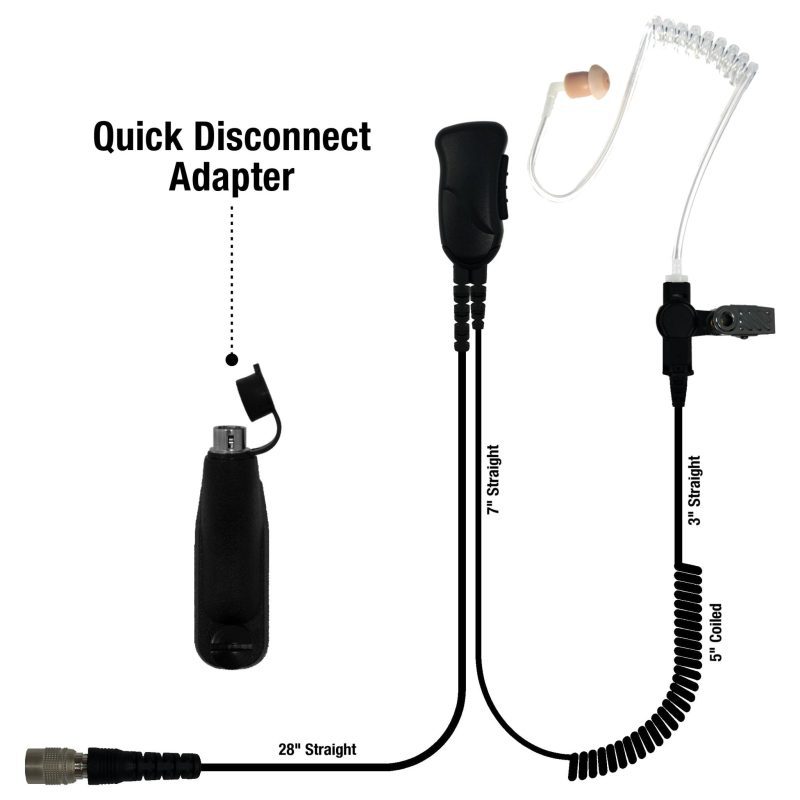 sheepdog quick disconnect lapel mic earpiece for motorola apx6000 apx7000 apx8000 553657