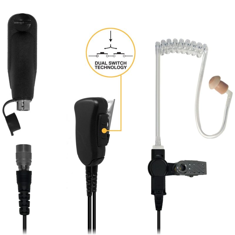 sheepdog quick disconnect lapel mic earpiece for motorola apx6000 apx7000 apx8000 649830