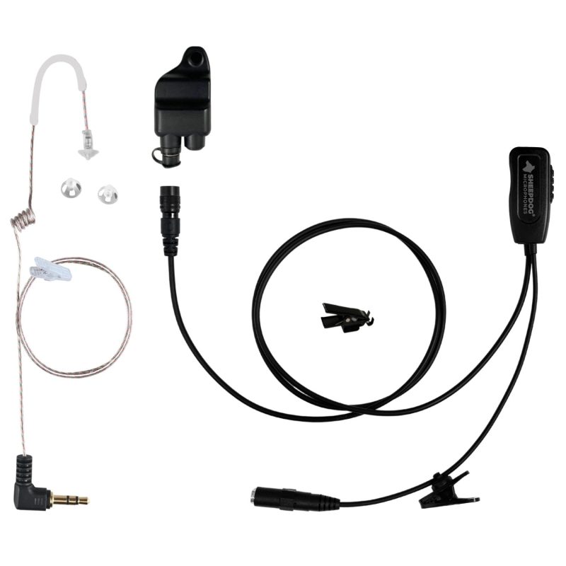 sheepdog quick disconnect mic and tubeless earpiece harris xg 536961