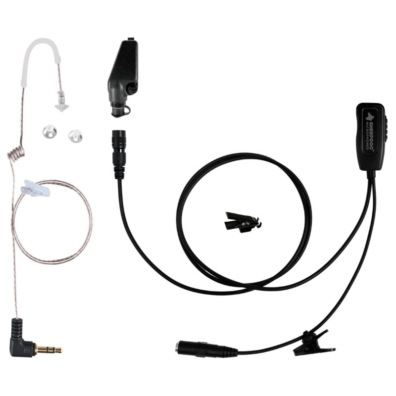 sheepdog quick disconnect mic and tubeless earpiece kenwood 531716