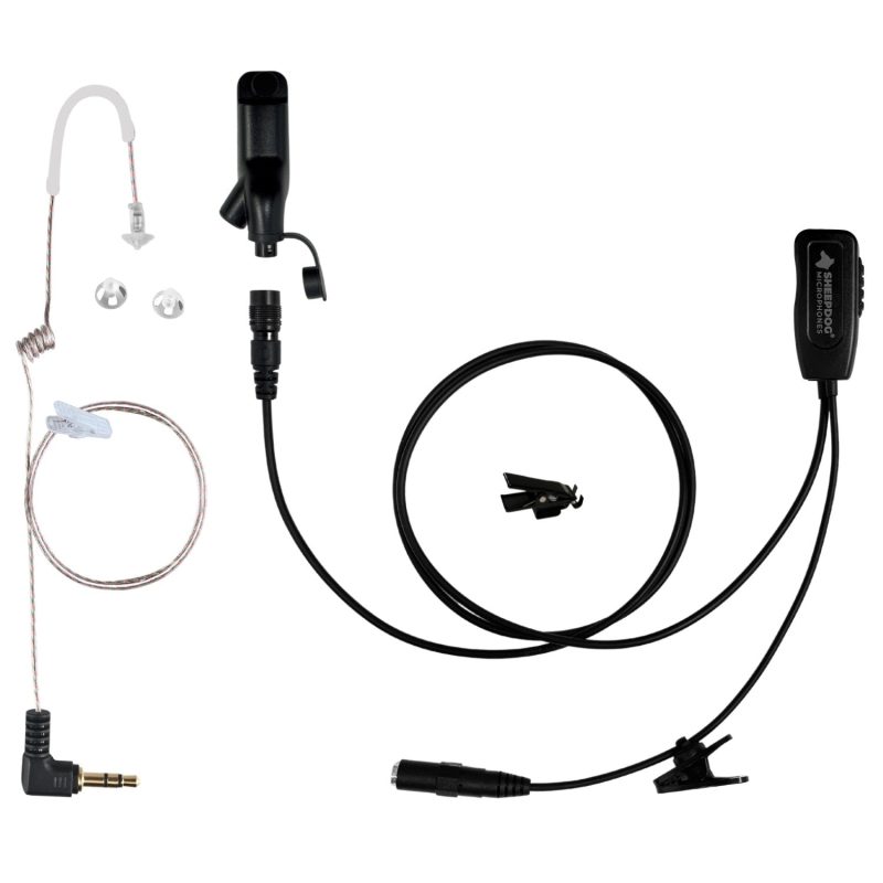 sheepdog quick disconnect mic and tubeless earpiece motorola apx 701111