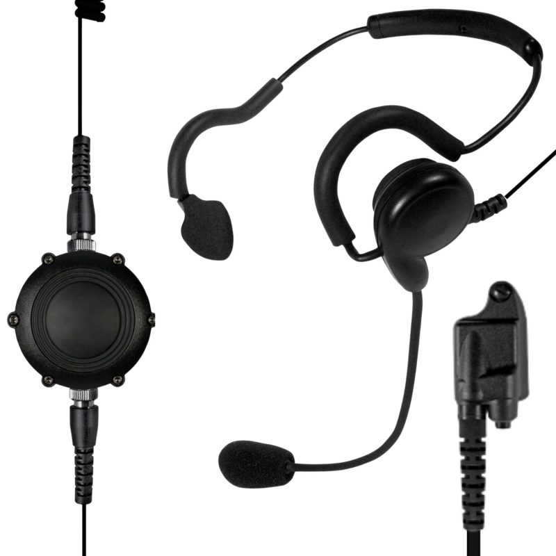 sheepdog tactical boom mic headset for harris jaguar 700p p5100 p7100 p7200 455678