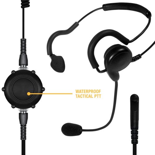 sheepdog tactical boom mic headset for tait tp8100 tp9300 tp9400 series 671968