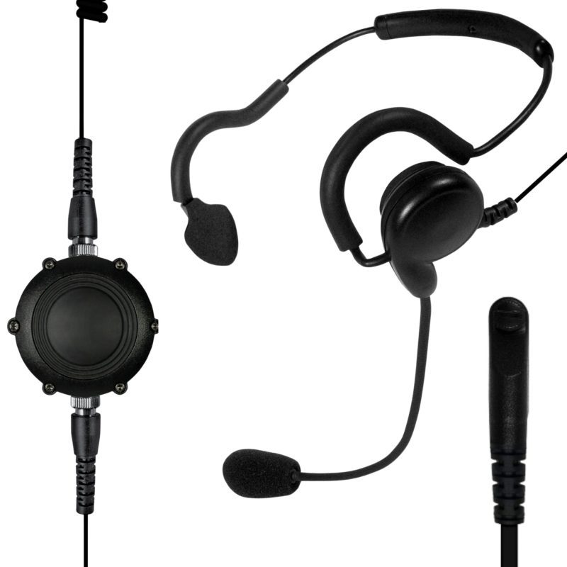 sheepdog tactical boom mic headset for tait tp8100 tp9300 tp9400 series 813467